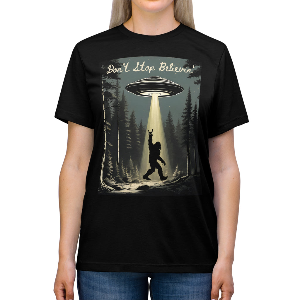 Don't Stop Believin' Unisex More20 Tee - High Roller Games Inc