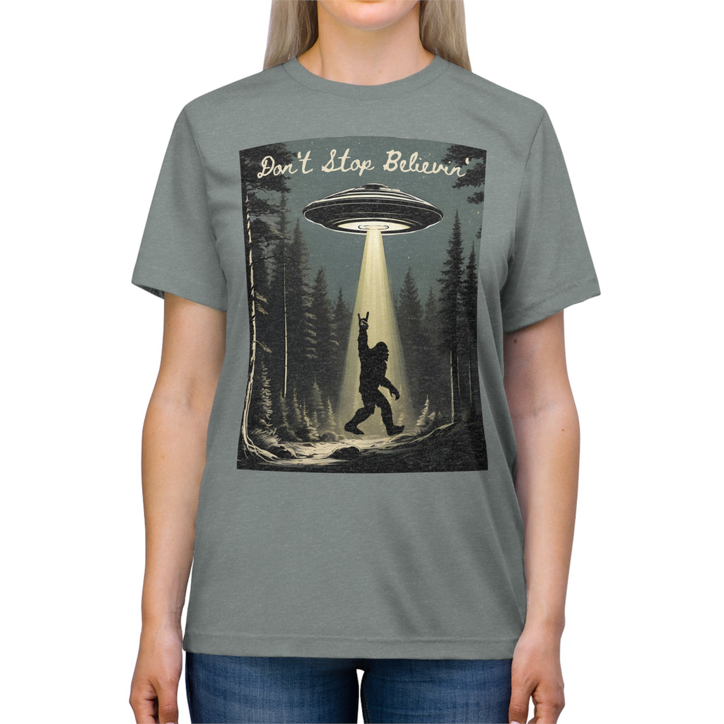 Don't Stop Believin' Unisex More20 Tee - High Roller Games Inc